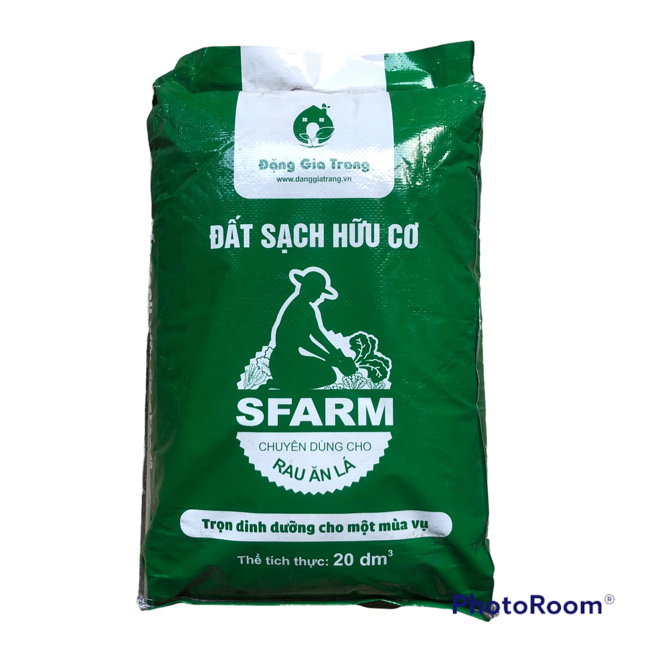 Đất trồng rau hữu cơ Sfarm bao 20dm3 - Ảnh 1